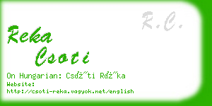 reka csoti business card